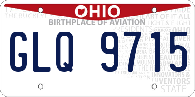OH license plate GLQ9715
