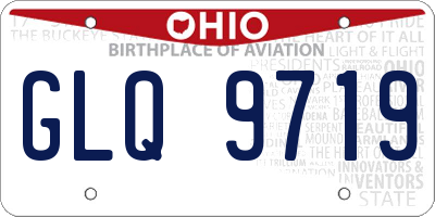 OH license plate GLQ9719
