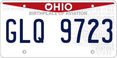 OH license plate GLQ9723