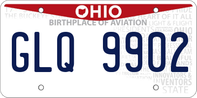 OH license plate GLQ9902