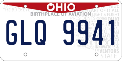 OH license plate GLQ9941
