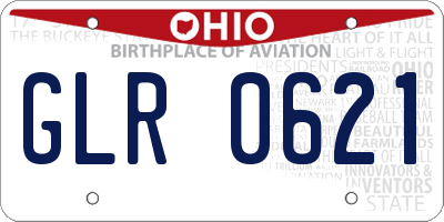 OH license plate GLR0621