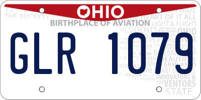 OH license plate GLR1079