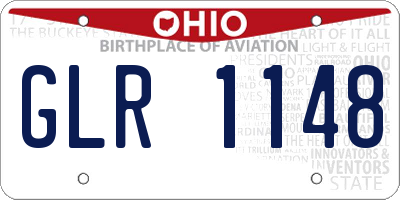 OH license plate GLR1148