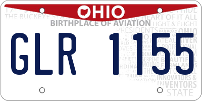 OH license plate GLR1155