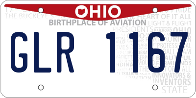 OH license plate GLR1167