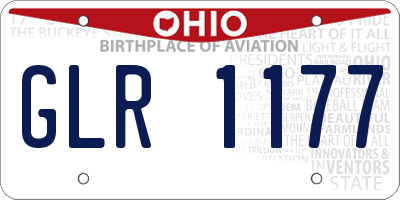 OH license plate GLR1177