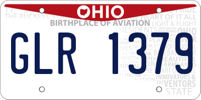 OH license plate GLR1379