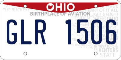 OH license plate GLR1506