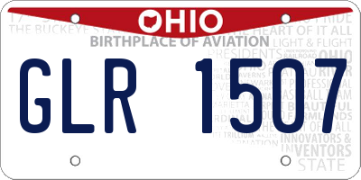 OH license plate GLR1507