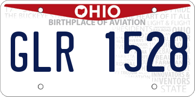OH license plate GLR1528