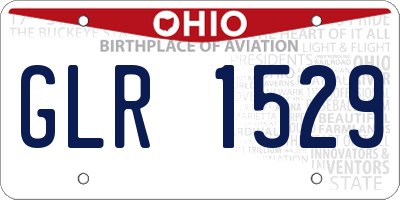 OH license plate GLR1529