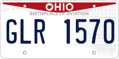 OH license plate GLR1570