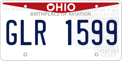 OH license plate GLR1599