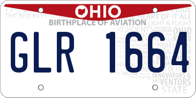 OH license plate GLR1664