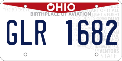 OH license plate GLR1682