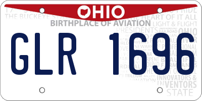 OH license plate GLR1696