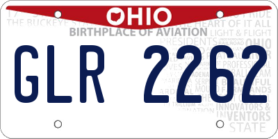 OH license plate GLR2262