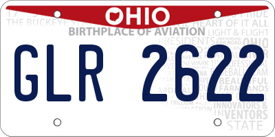 OH license plate GLR2622