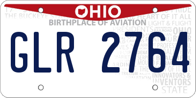 OH license plate GLR2764