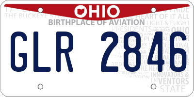 OH license plate GLR2846