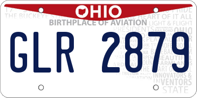 OH license plate GLR2879