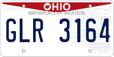 OH license plate GLR3164