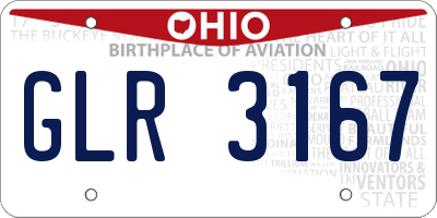 OH license plate GLR3167