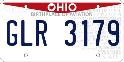 OH license plate GLR3179