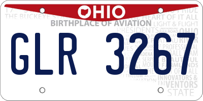 OH license plate GLR3267