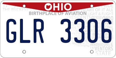 OH license plate GLR3306