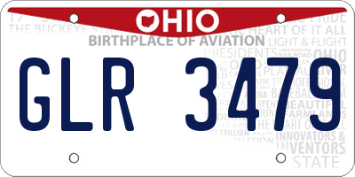 OH license plate GLR3479