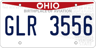 OH license plate GLR3556