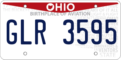 OH license plate GLR3595