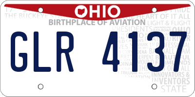 OH license plate GLR4137
