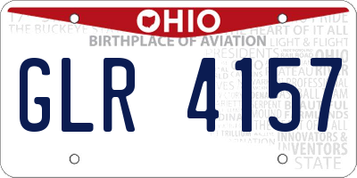 OH license plate GLR4157