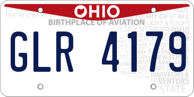OH license plate GLR4179