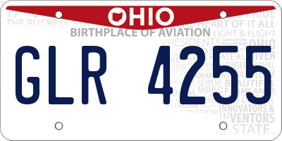 OH license plate GLR4255