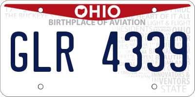 OH license plate GLR4339