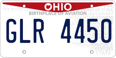 OH license plate GLR4450