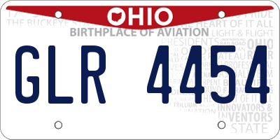 OH license plate GLR4454