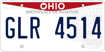 OH license plate GLR4514