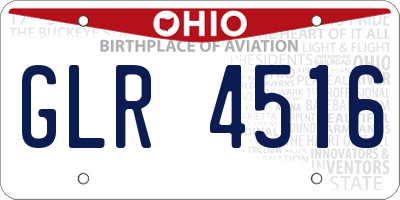 OH license plate GLR4516