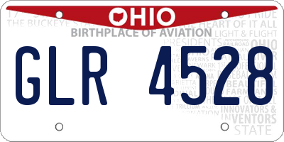 OH license plate GLR4528