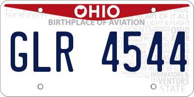 OH license plate GLR4544