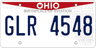 OH license plate GLR4548
