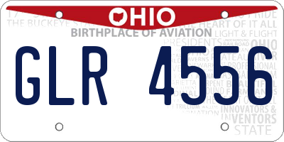 OH license plate GLR4556