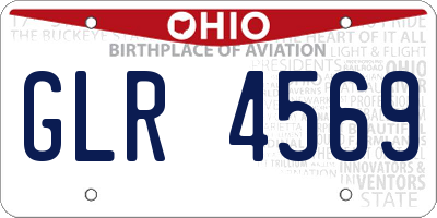 OH license plate GLR4569