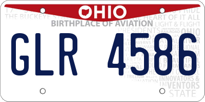 OH license plate GLR4586