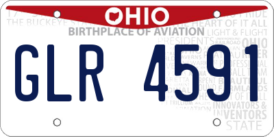 OH license plate GLR4591